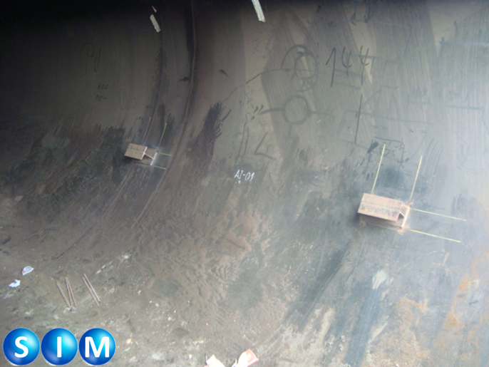 Instalación de anillos de refuerzo, Instalación de Suportación en (U) e instalación de barras Anódicas Cañería central Térmica Santa María (Coronel)